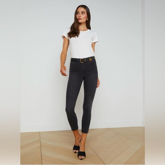 L’Agence Margot Dark Graphite High Rise Skinny Jeans